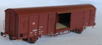 Exact-Train EX23070 - H0 - Gedeckter Güterwagen Gbs 258 Europ, DB, Ep. V